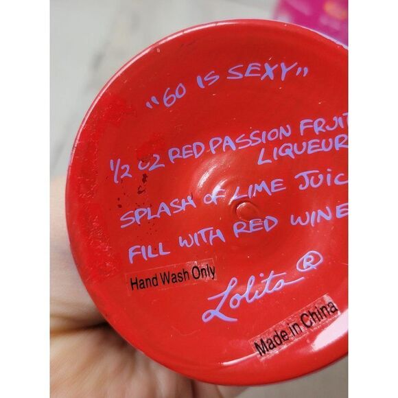 Lolita 60 is sexy wine glass birthday drinkware decor - Picture 8 of 8